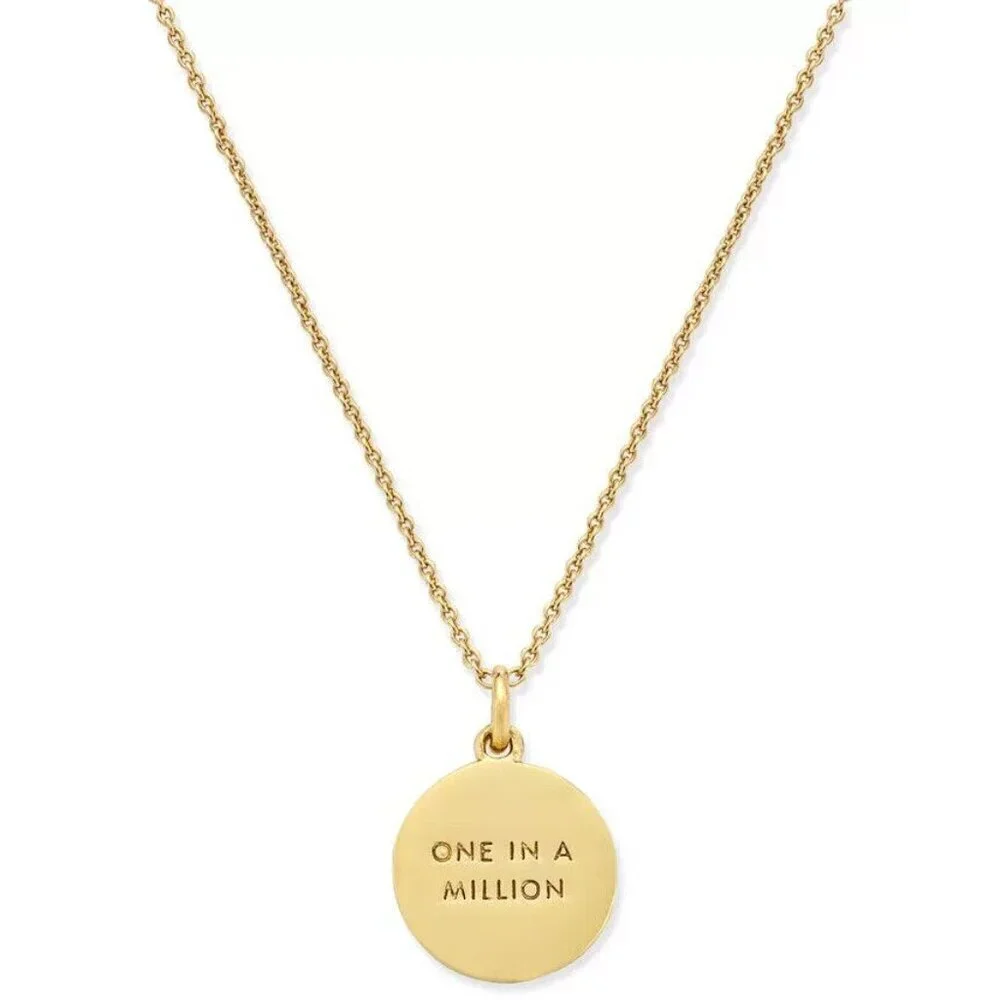 Kate Spade New York Initial Pendant Necklace C Gold